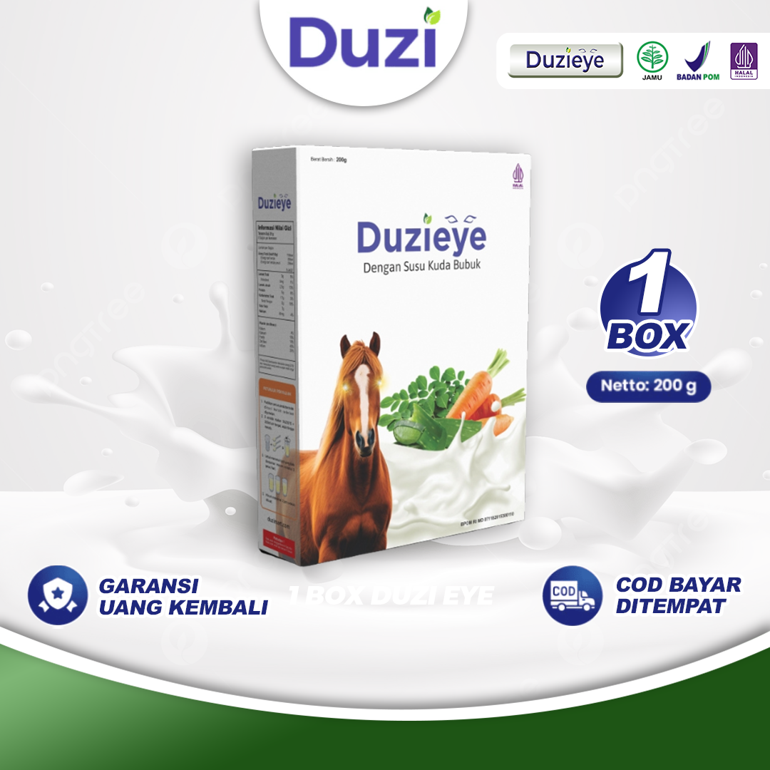 Duzi Eye - Susu Kuda Lombok Nutrisi Kesehatan Mata Bubuk 200 Gram