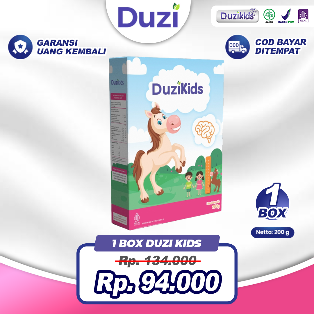 Duzi Pure - Susu Kuda Lombok Bubuk 200 Gram 1 Box