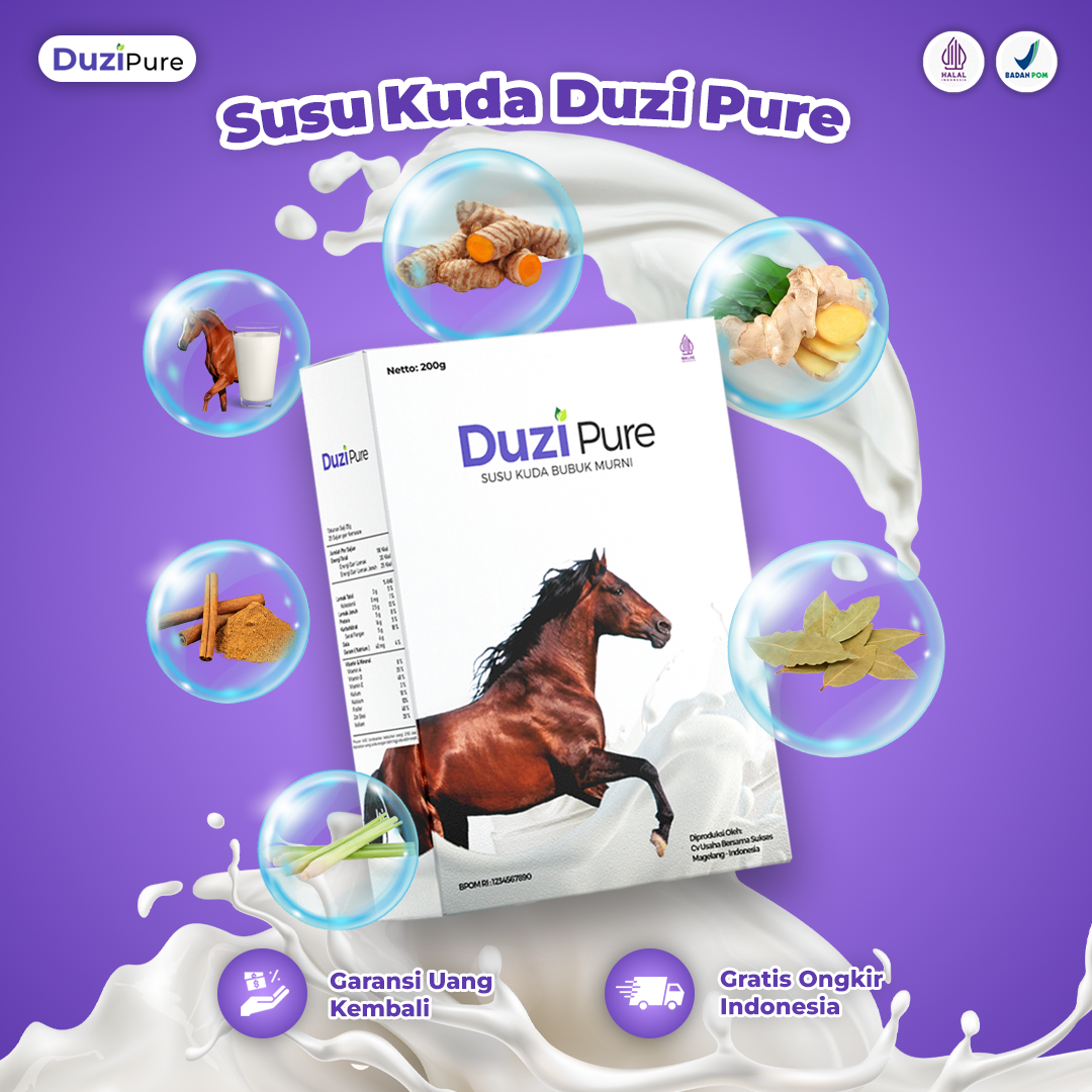 Duzi Pure - Susu Kuda Lombok Original Bubuk 200 Gram